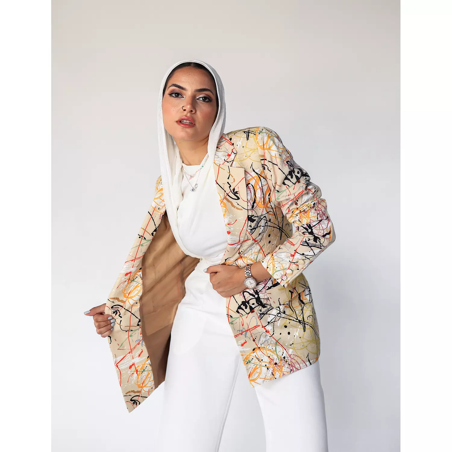 Graffiti Printed Blazer 5