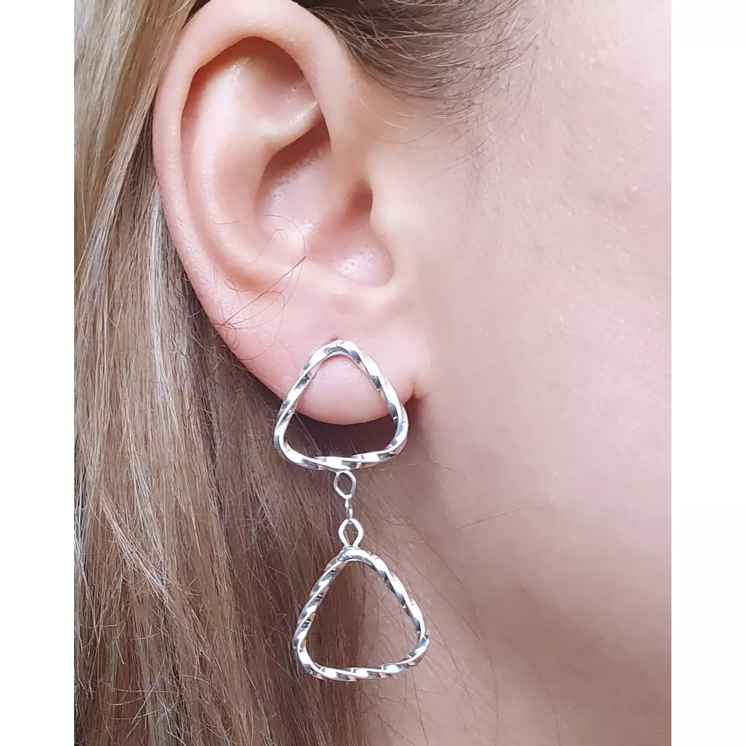 Triangle earrings hover image