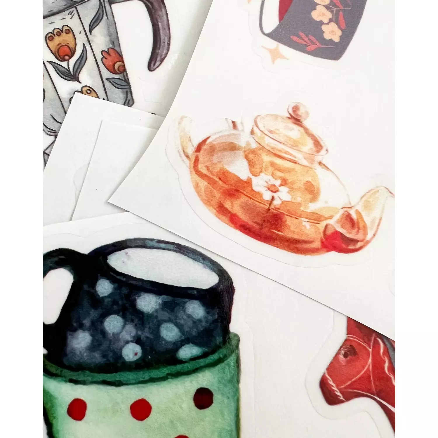 Teacups | Transparent Stickers  3