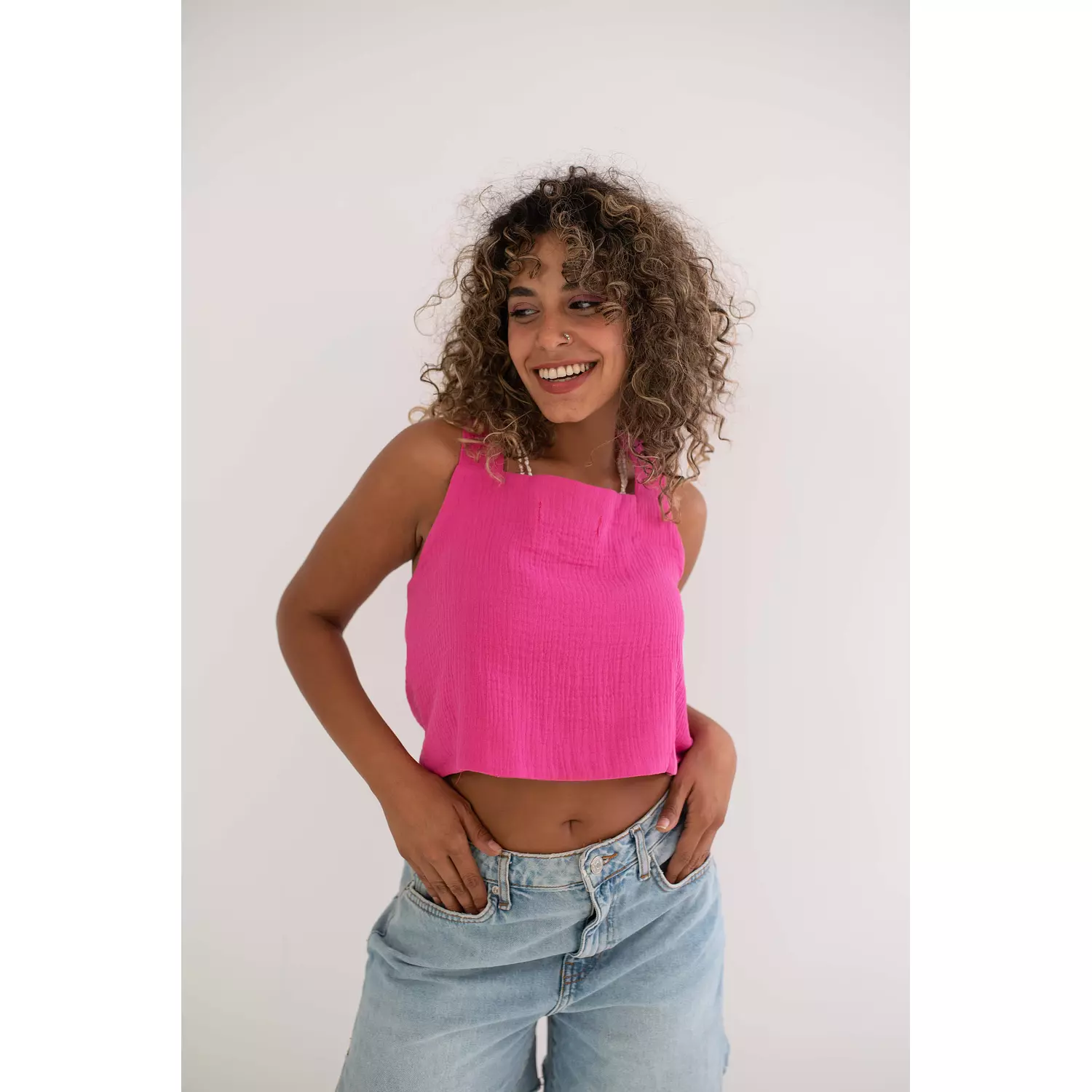 oversized bubble crop top 2