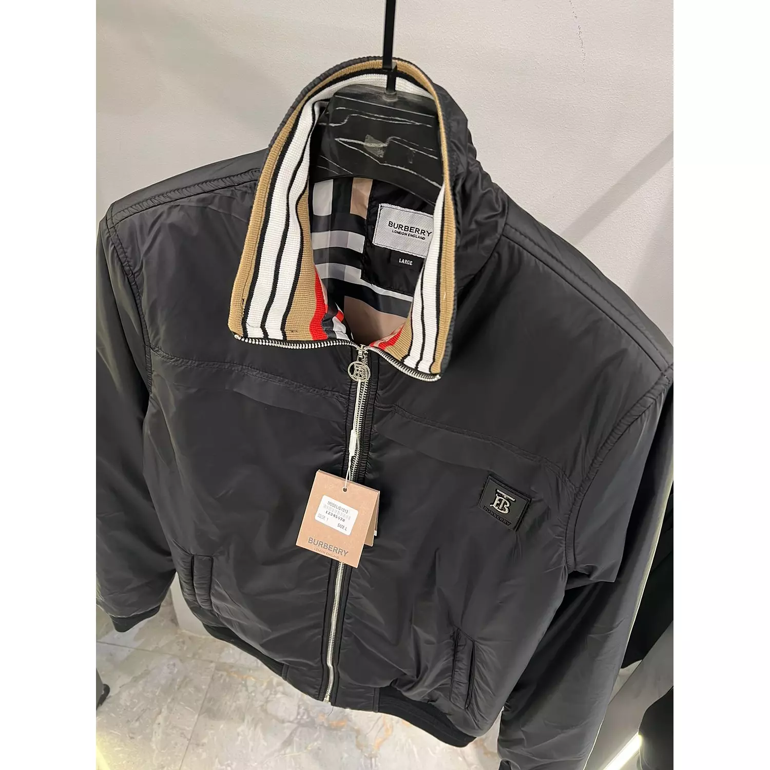 BLACK BURBERRY JACKET 1