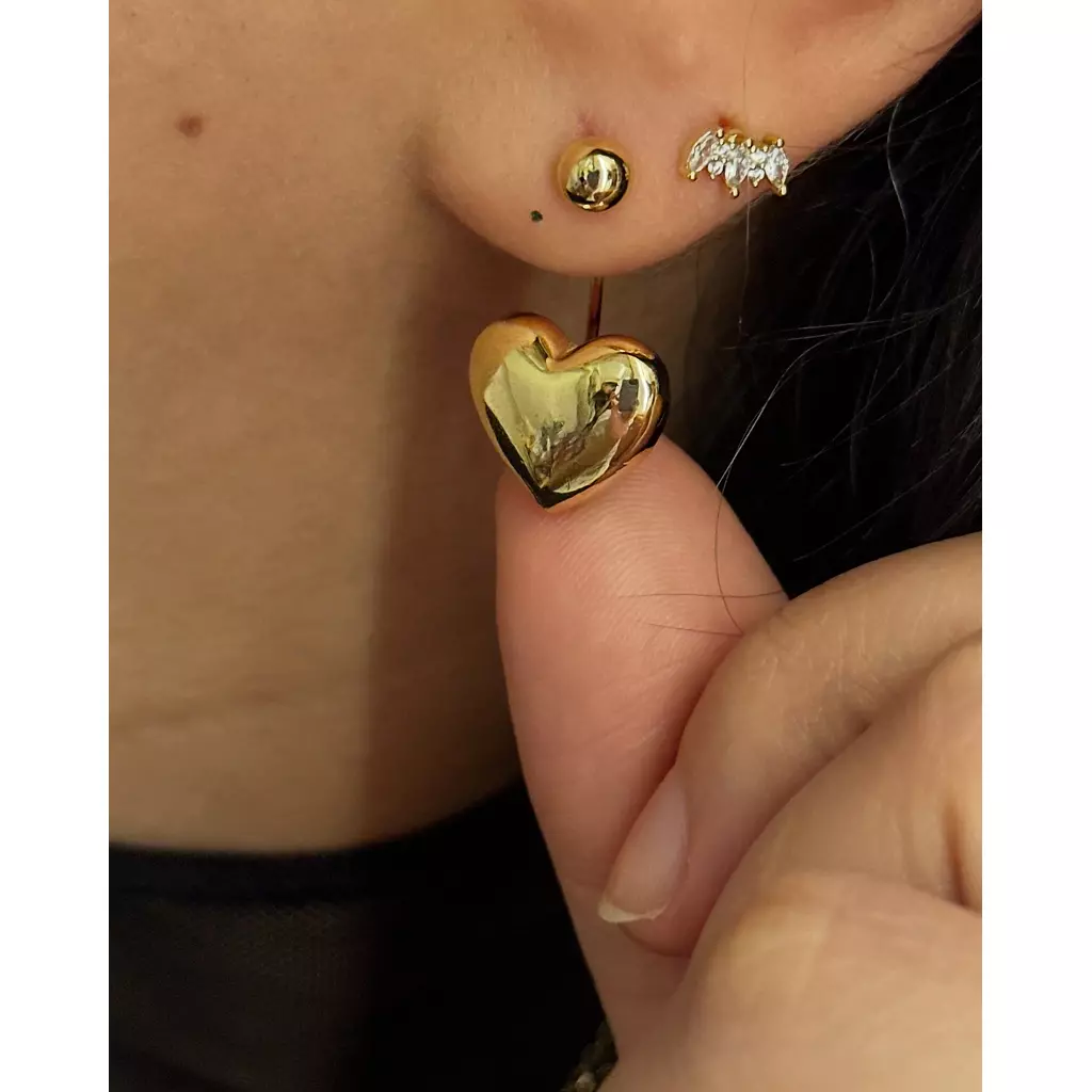 Dangling Heart Earrings 