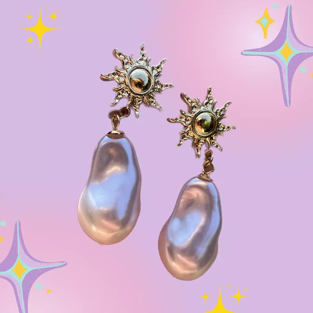 Pearly Sun Earrings  