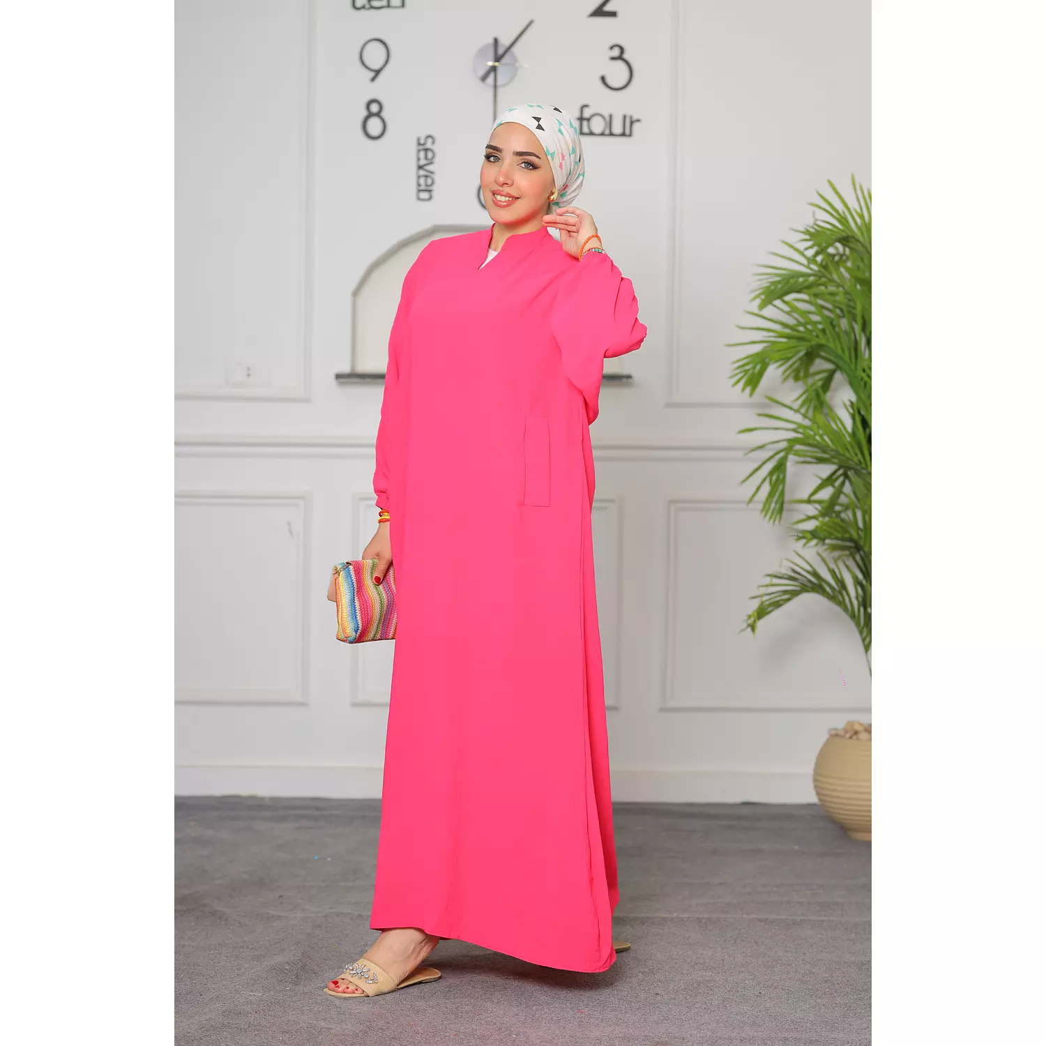 Oversized Fushia dress hover image