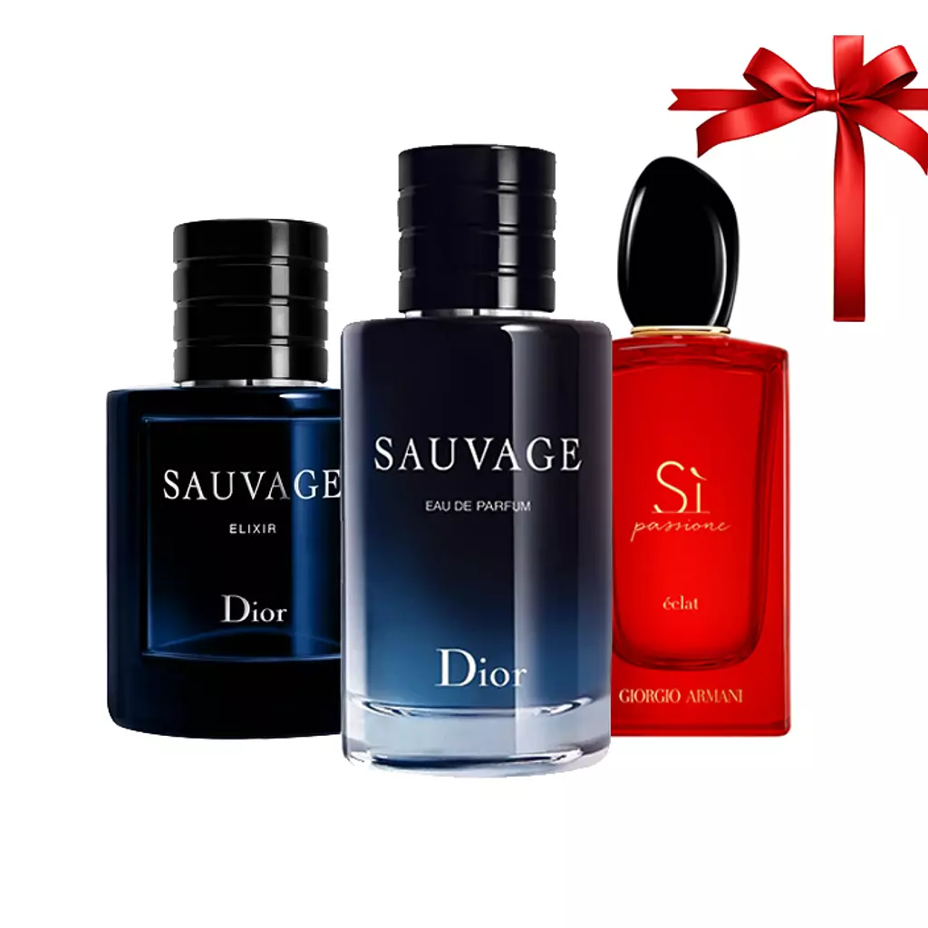 Elegant Pack (Dior Sauvage + Dior Sauvage Elixir + Si Passione)