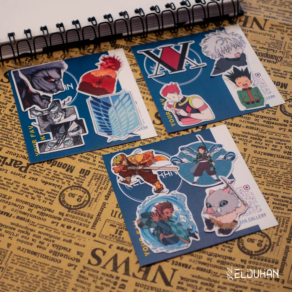 Anime stickers package set V1