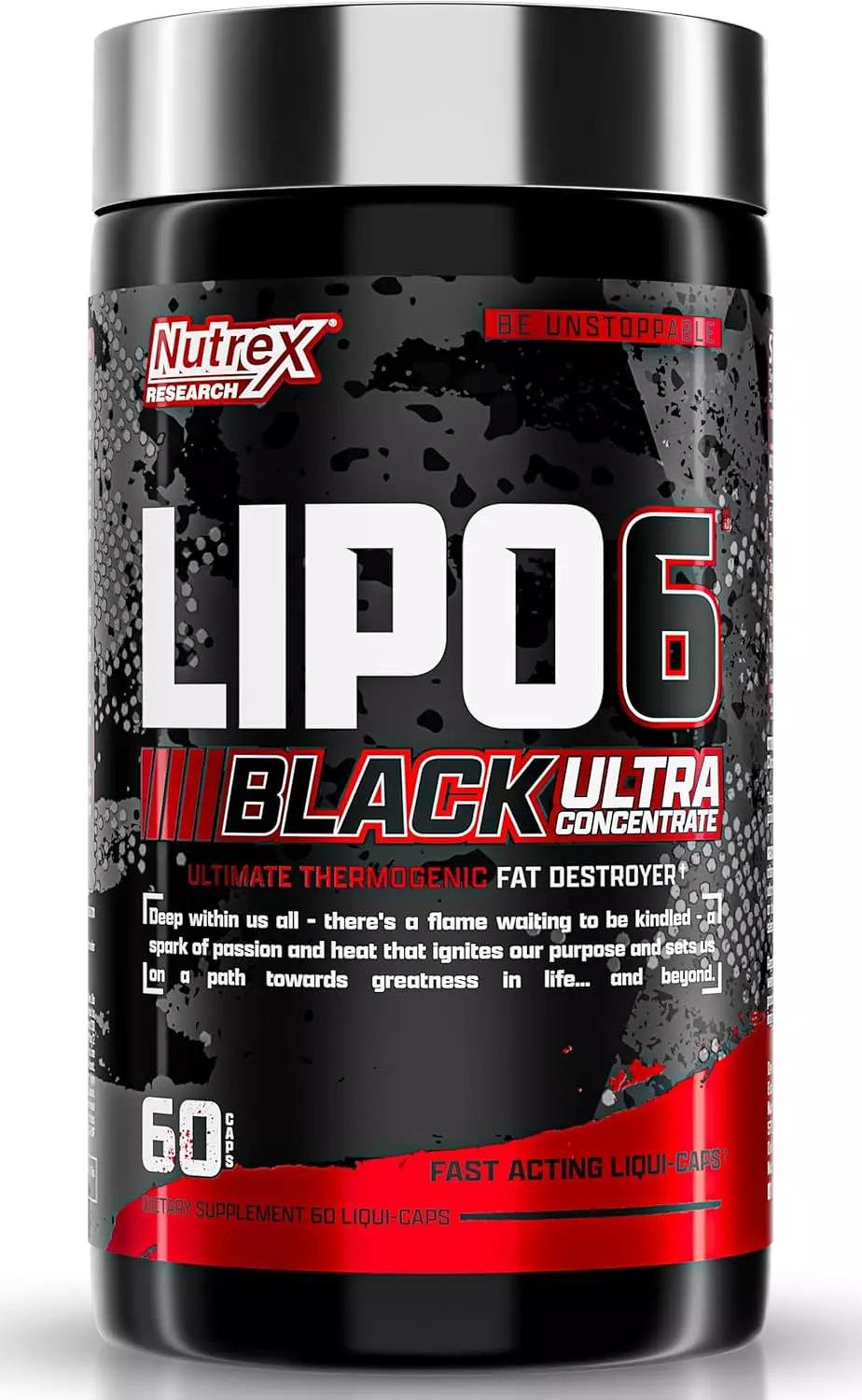 Nutrex Research Lipo 6 Black Ultra Concentrat-60Serv Men .-60Caps. hover image