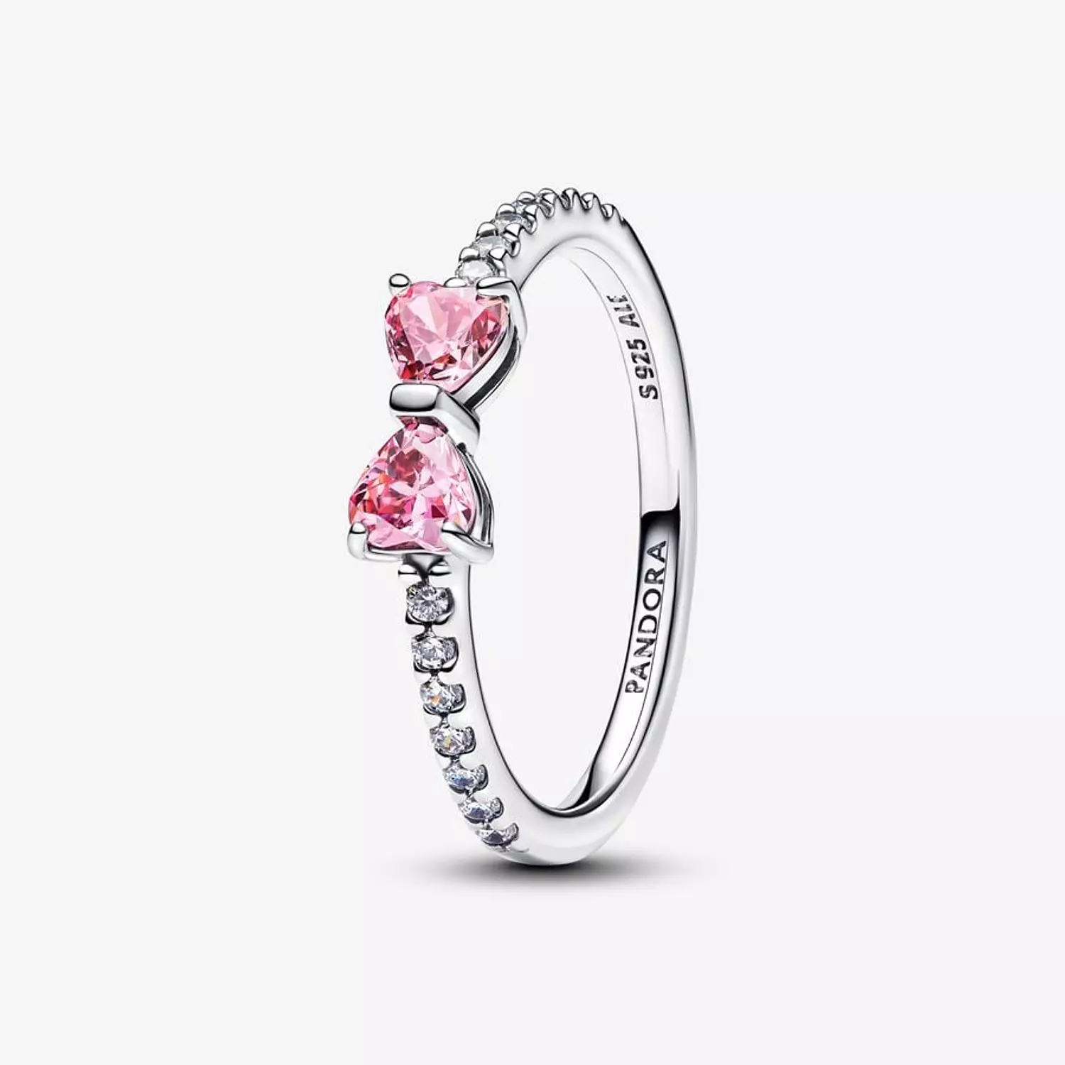 Sparkling Pink Bow Ring hover image