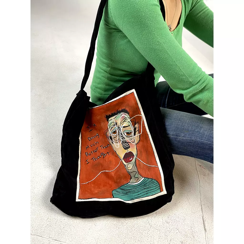 Handpainted shoulder bag 