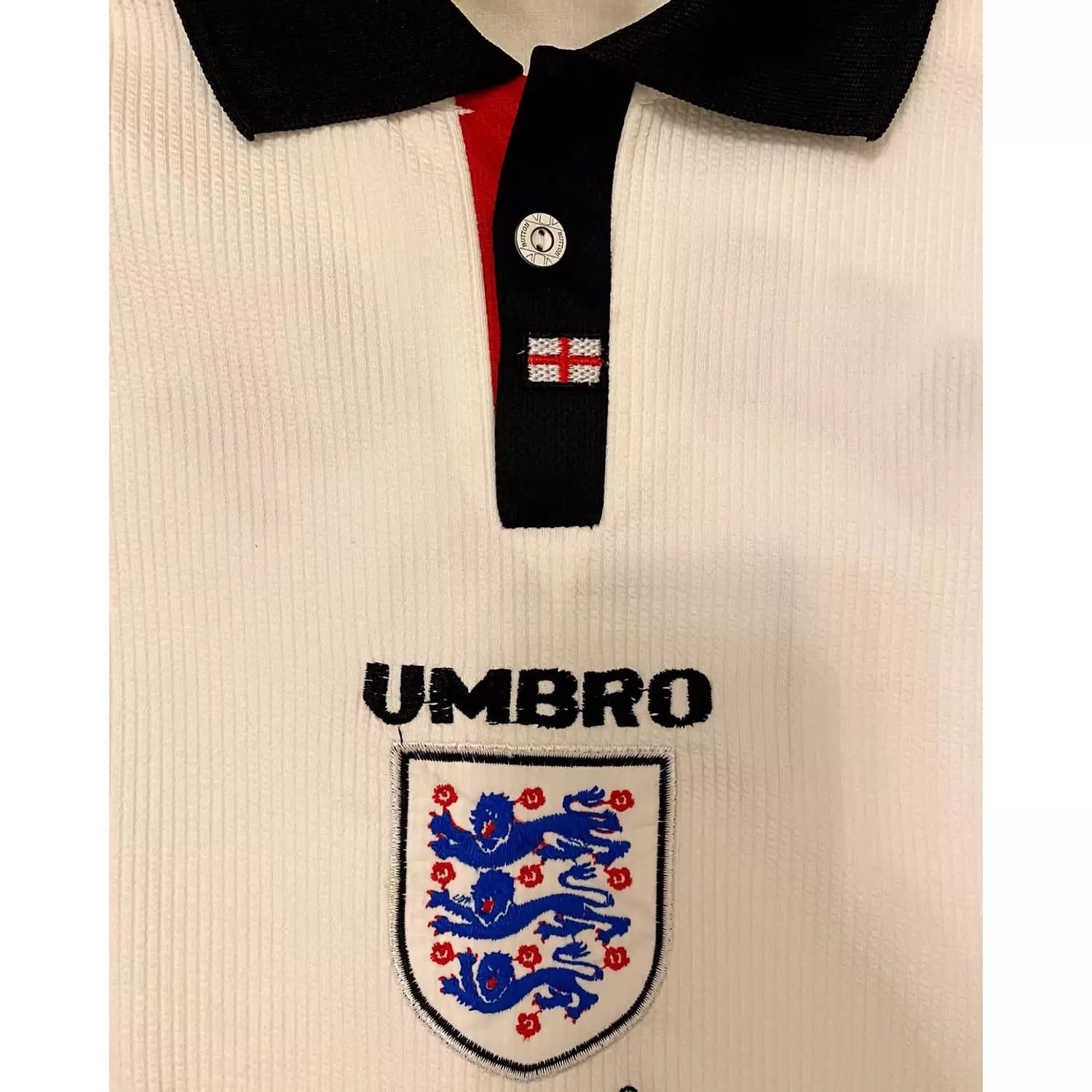 England 1998 Home Jersey - Long Sleeve 2