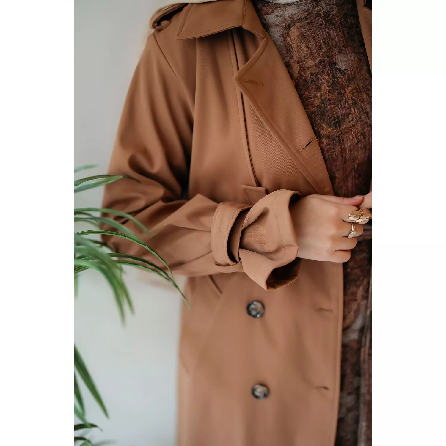  6-Buttons Long Trench Coat 31