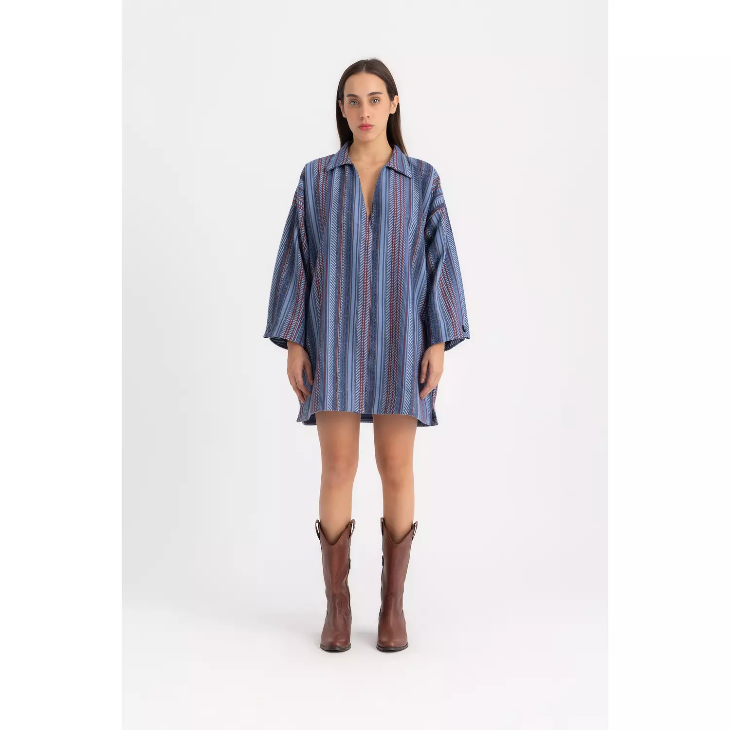 The Pola mini shirt dress - boho hover image