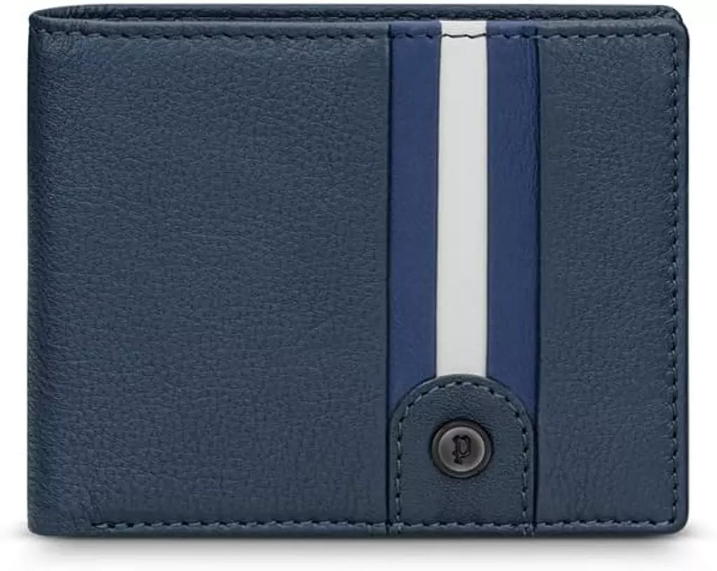 POLICE - Gala Wallet For Men Blue And Off White - PELGW2203202