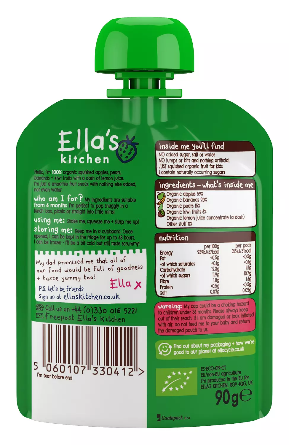 Ella's Kitchen - The Green One - 90 grams 1