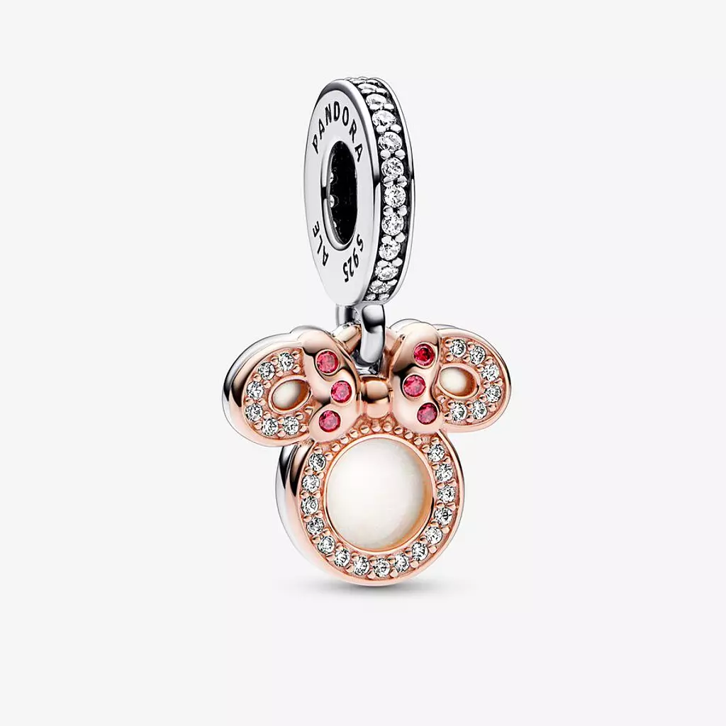 Sterling silver and 14k rose gold-plated unique metal blend-Charm-2023 C
