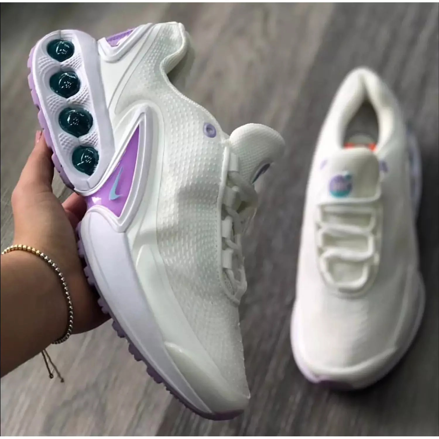 Nike Air max Dn White purple   1