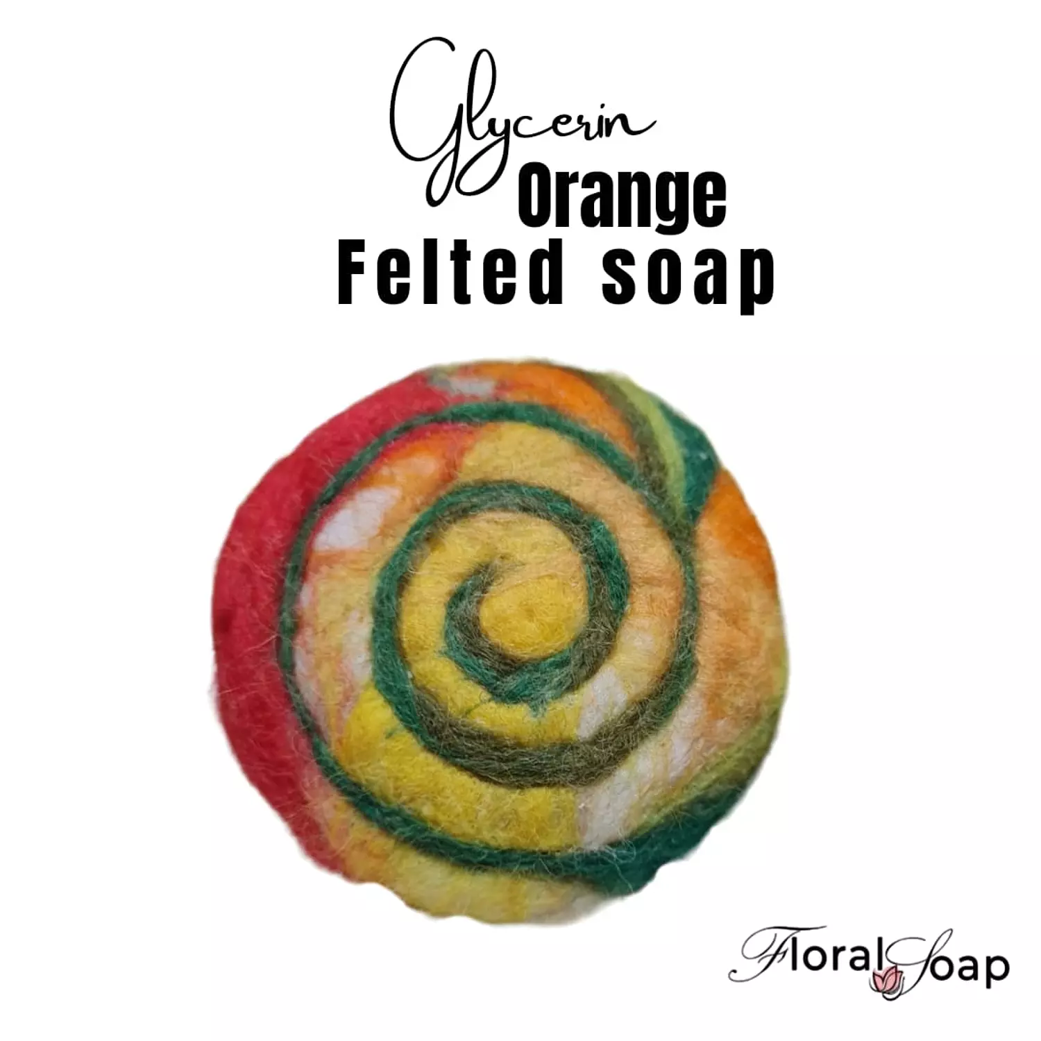 Orange Glycerin Felted Soap hover image