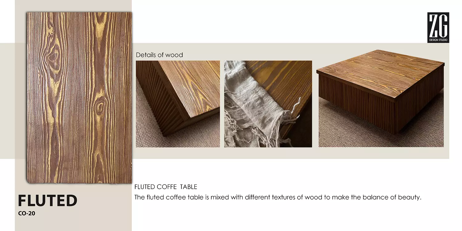 FLUTED COFFEE TABLE 5