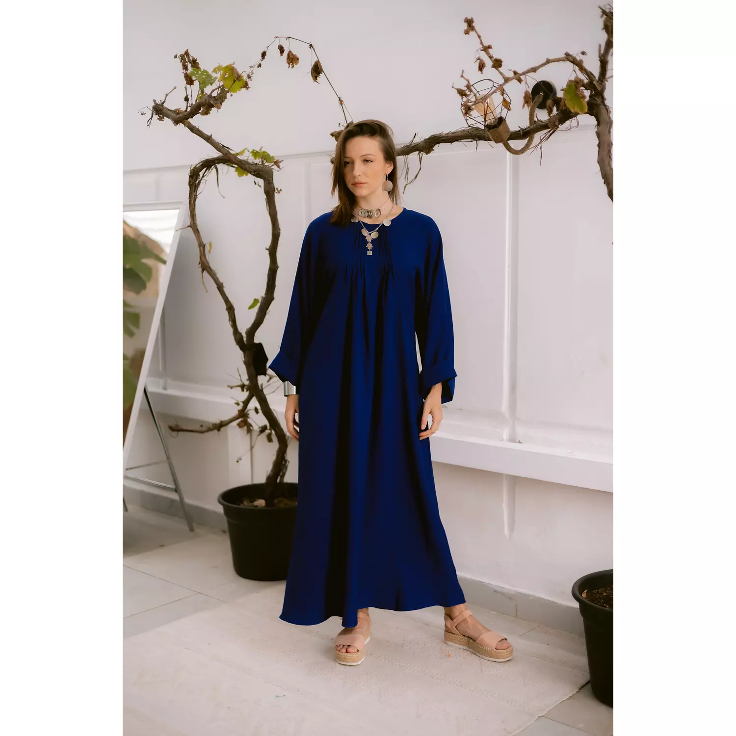 Blue Linen Dress hover image