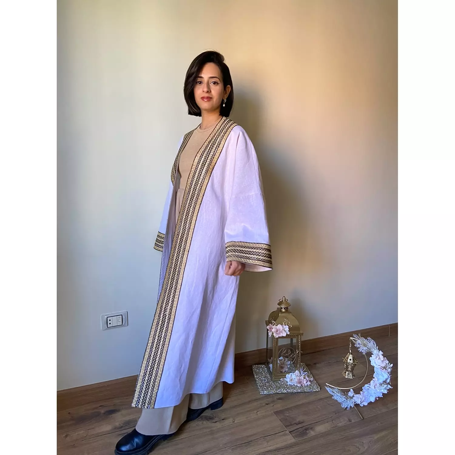 Off white Linen Kimono 3