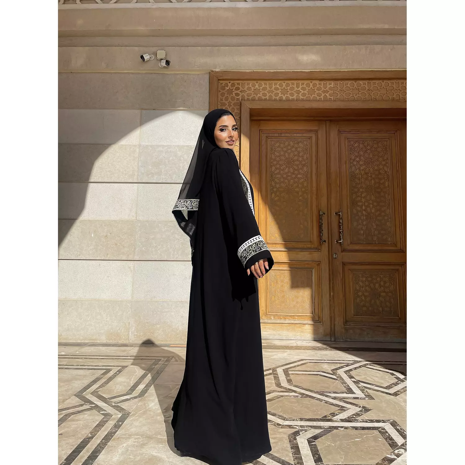 open black abaya  2