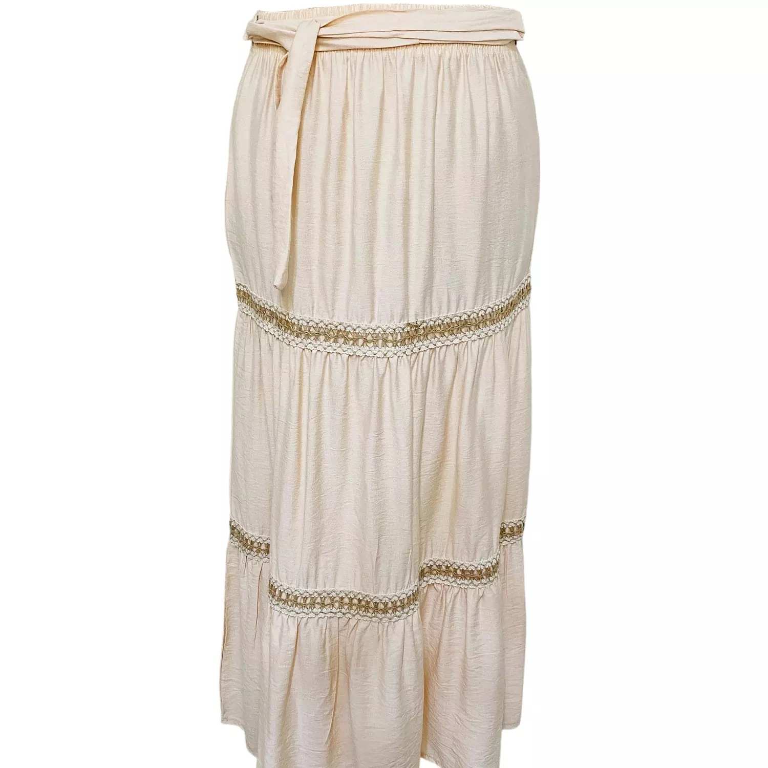 Begie cotton linen skirt with Joubert strap hover image