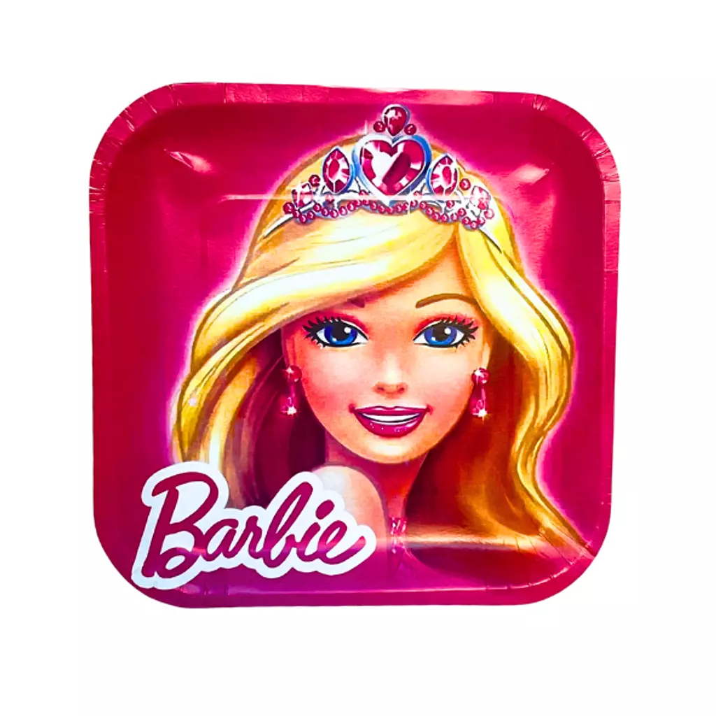 Barbie Square Paper Plates