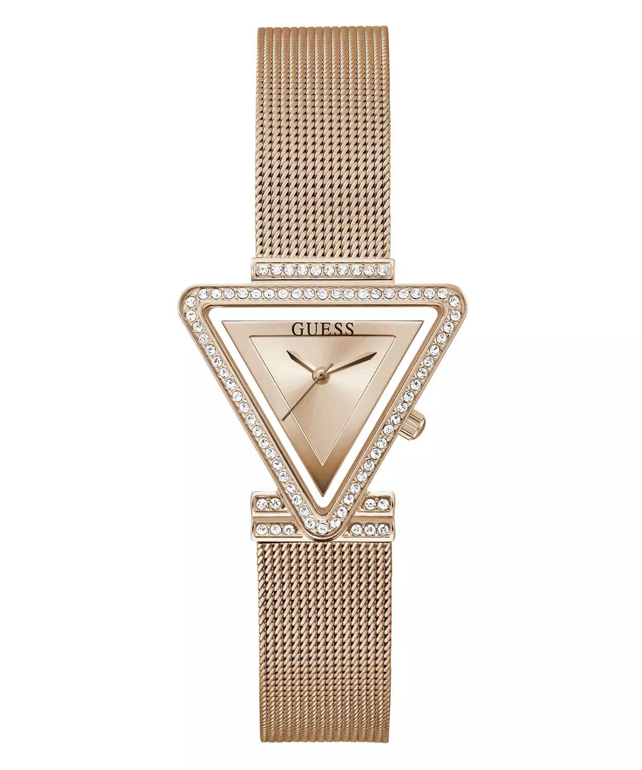 GUESS GW0508L3 ANALOG WATCH  For Women Rose Gold Stainless Steel/Mesh Polished Bracelet  hover image
