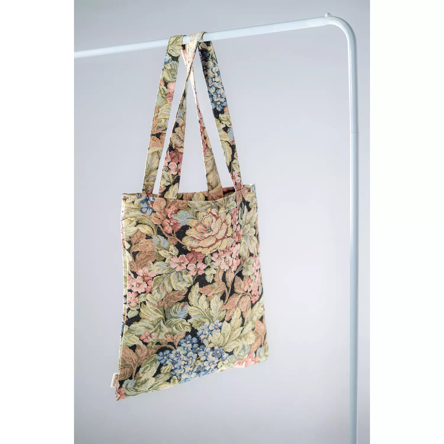 Dark Floral  tote bag 2