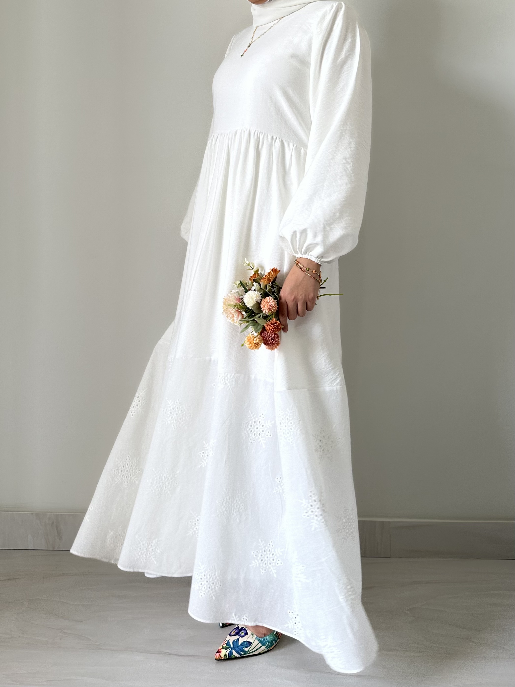 White closh dress hover image
