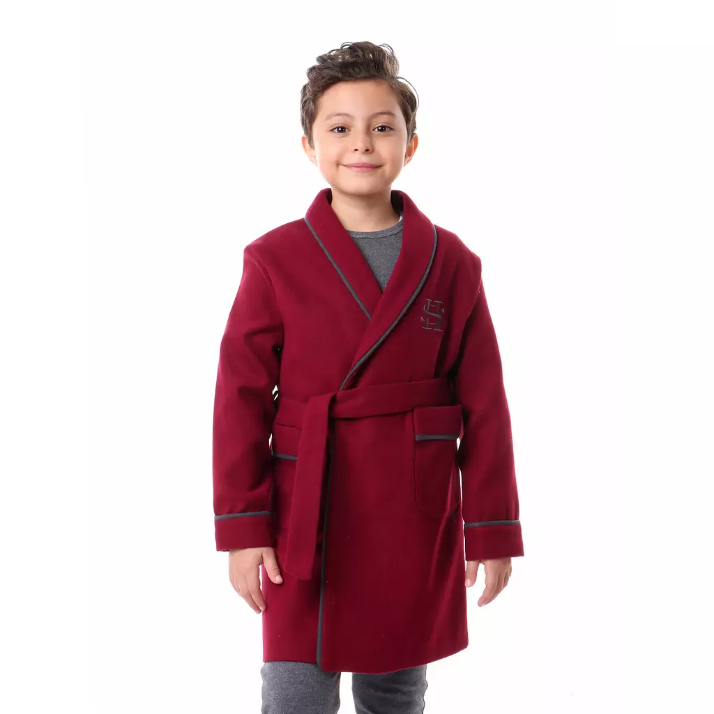 Shorto Kids Winter Robe - Burgundy