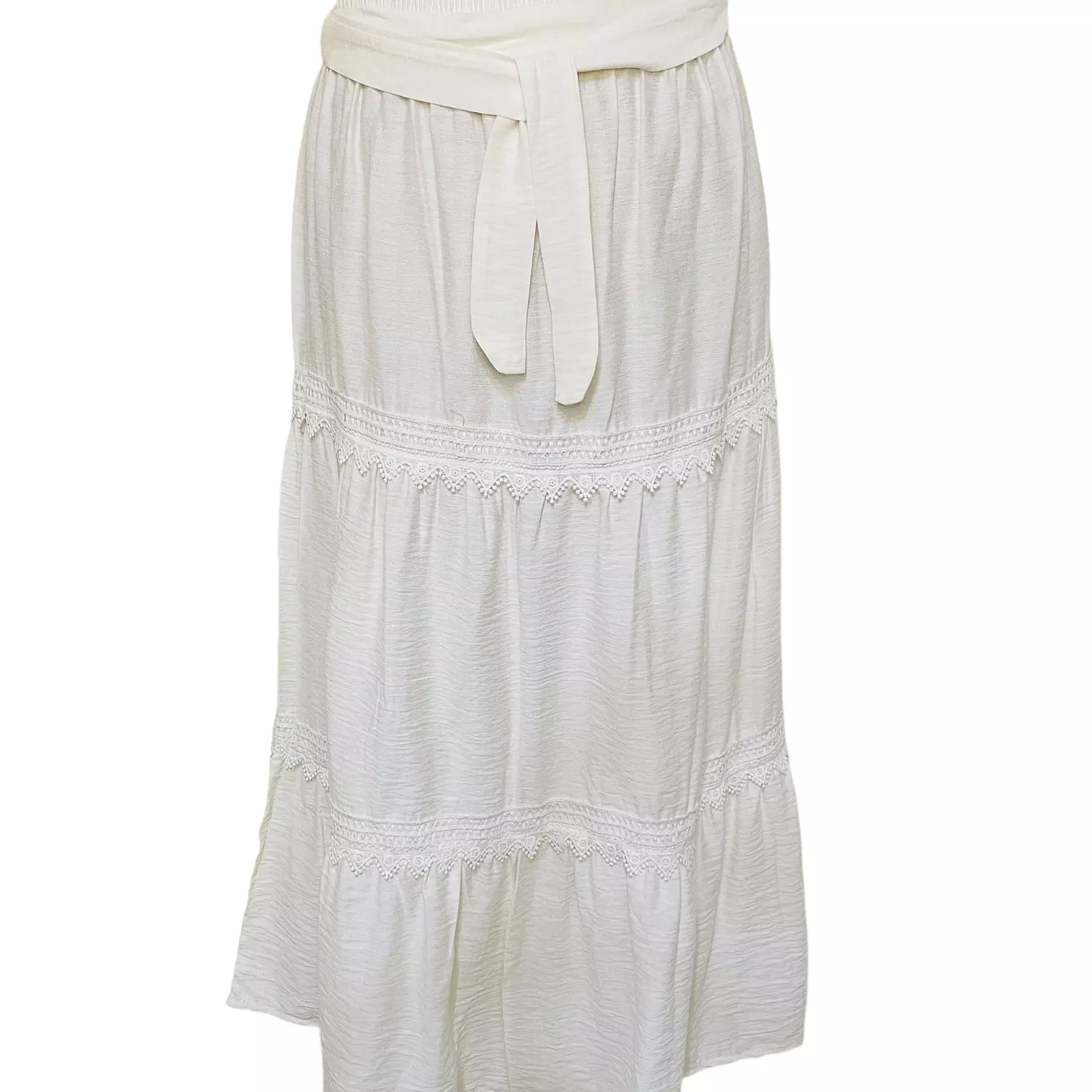 White Skirt With White Joubert Strap hover image