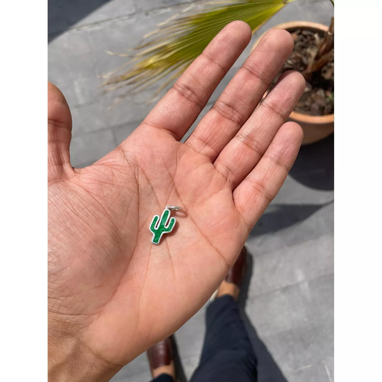 Green Cactus Pendant  hover image