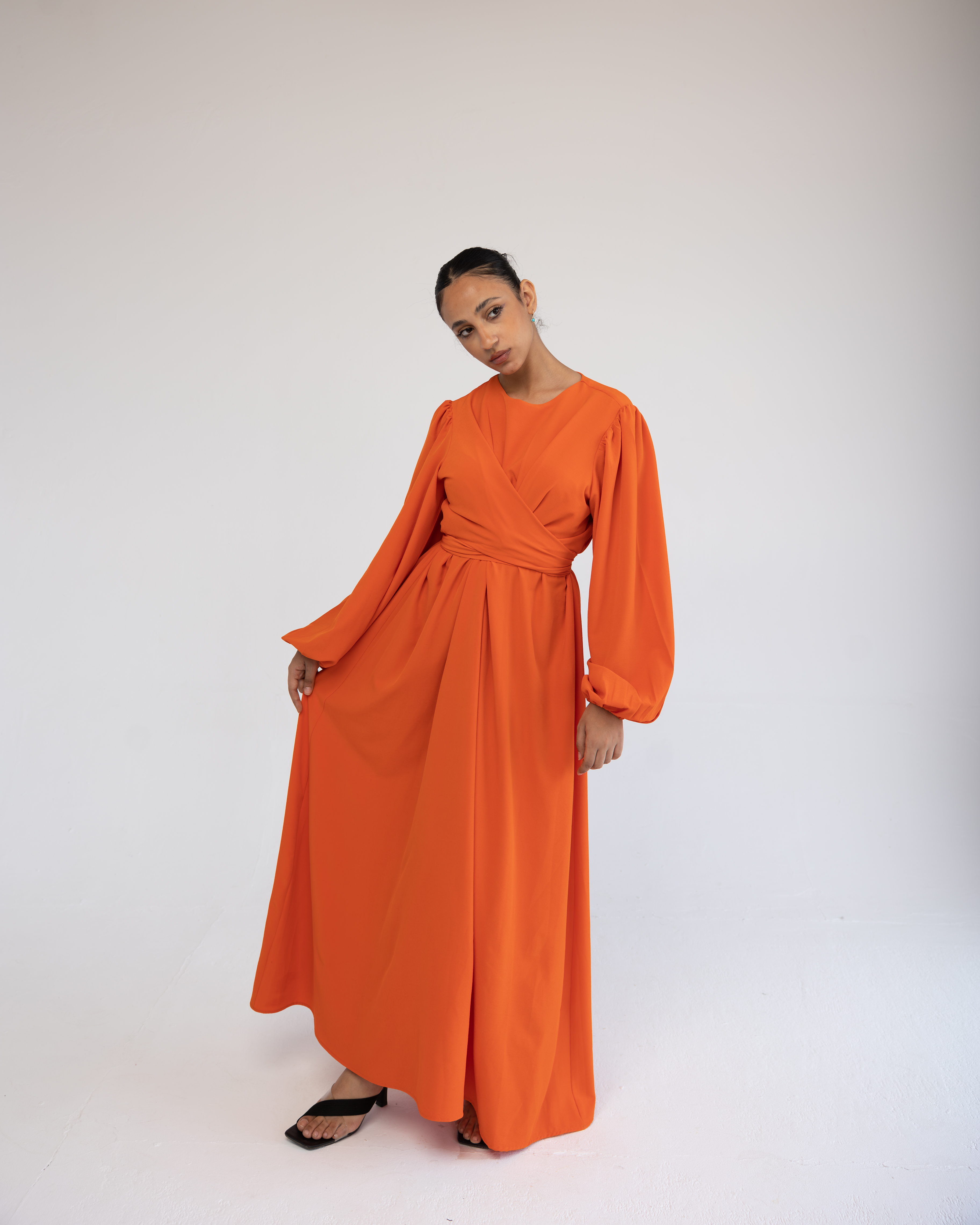 Orange Summer Dress  2