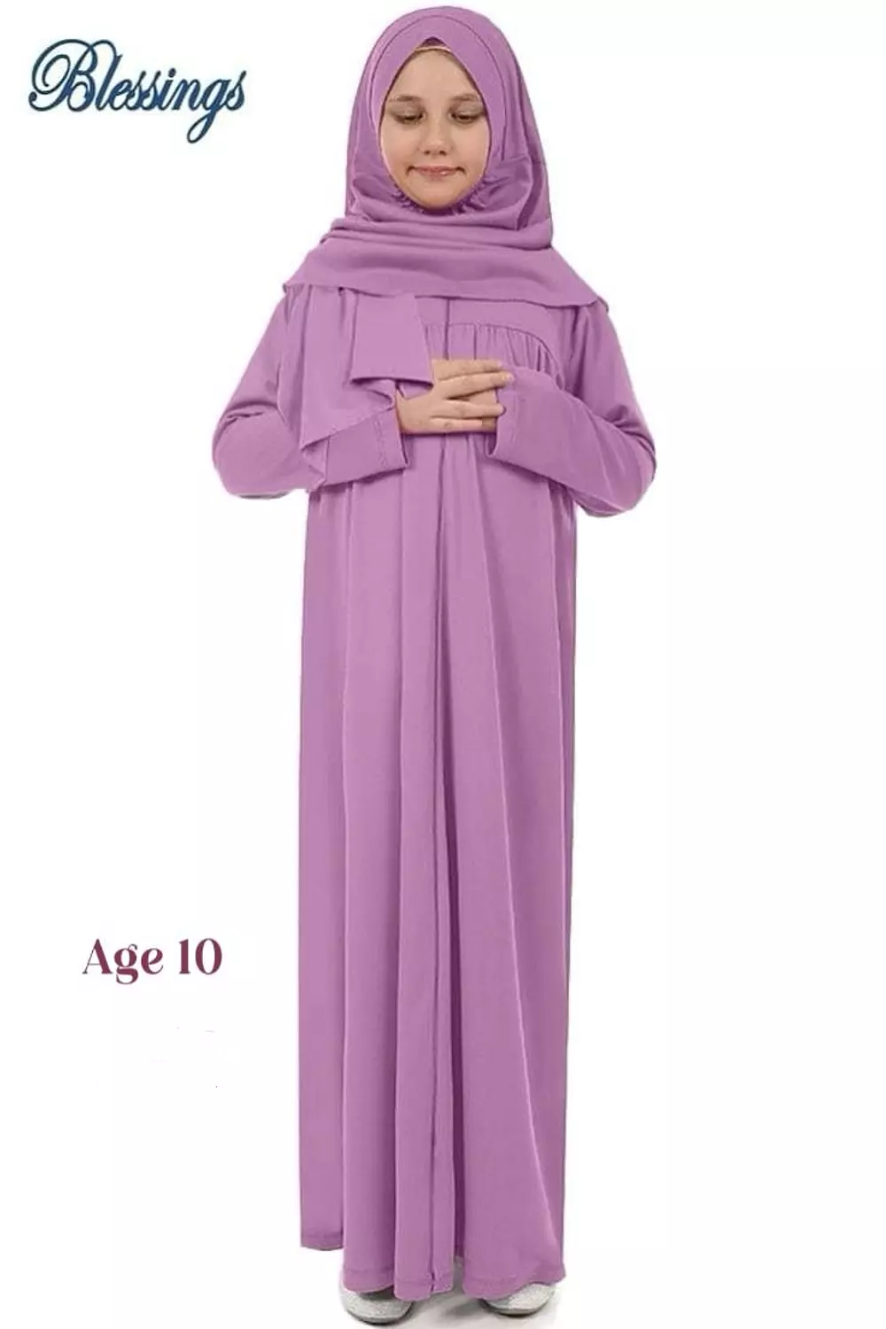 Child Praying Outfit 1-Age 10-Purple hover image