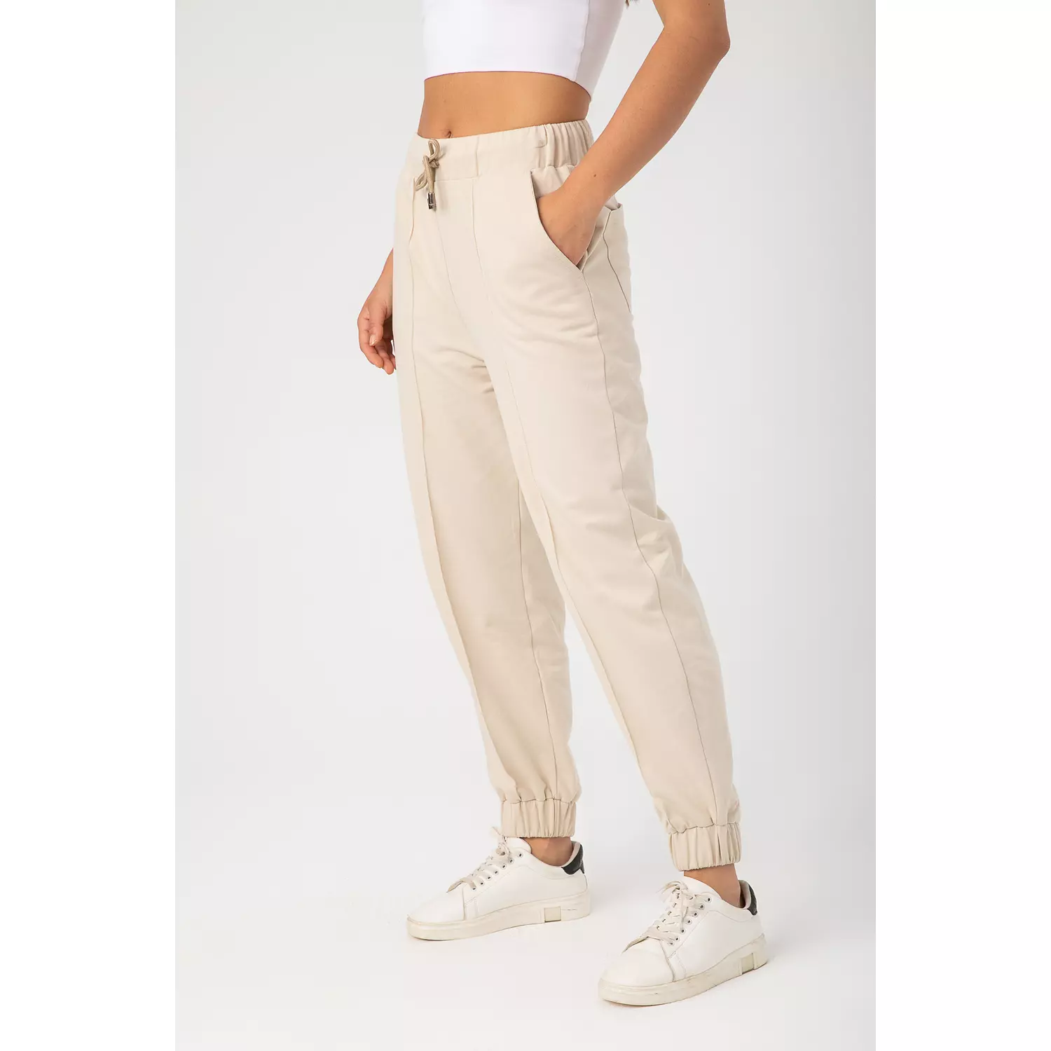 DRAWSTRING WAIST SWEATPANT-2nd-img