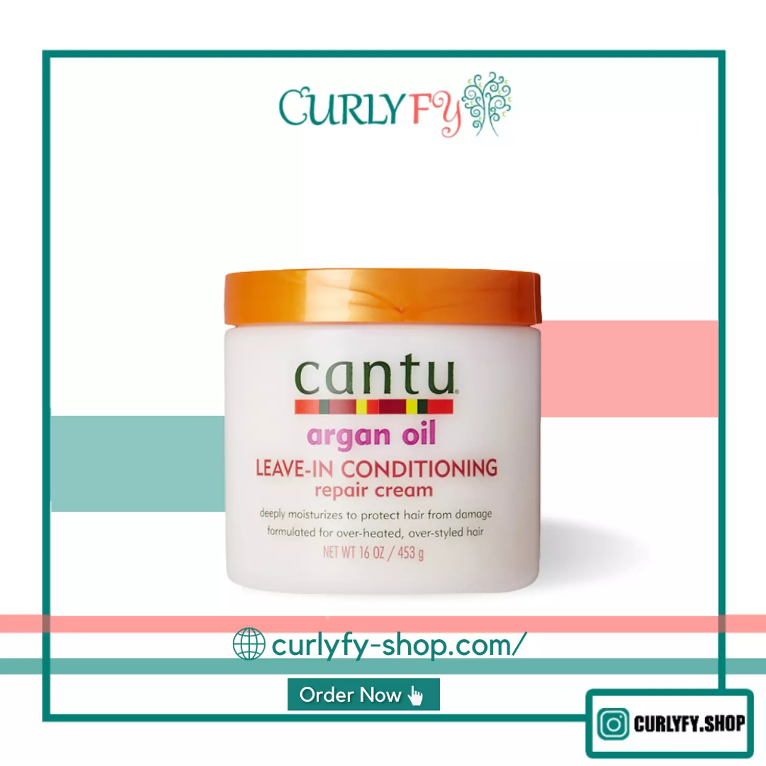 Cantu leave in conditioner with argan oil   hover image