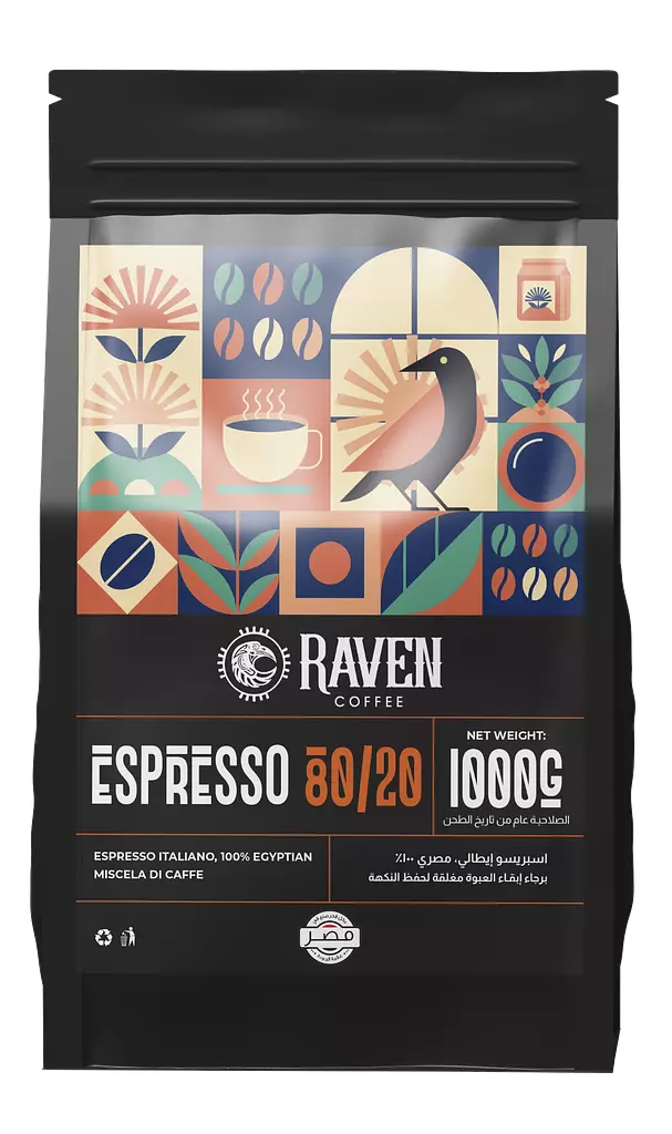 Espresso coffee beans 80/20