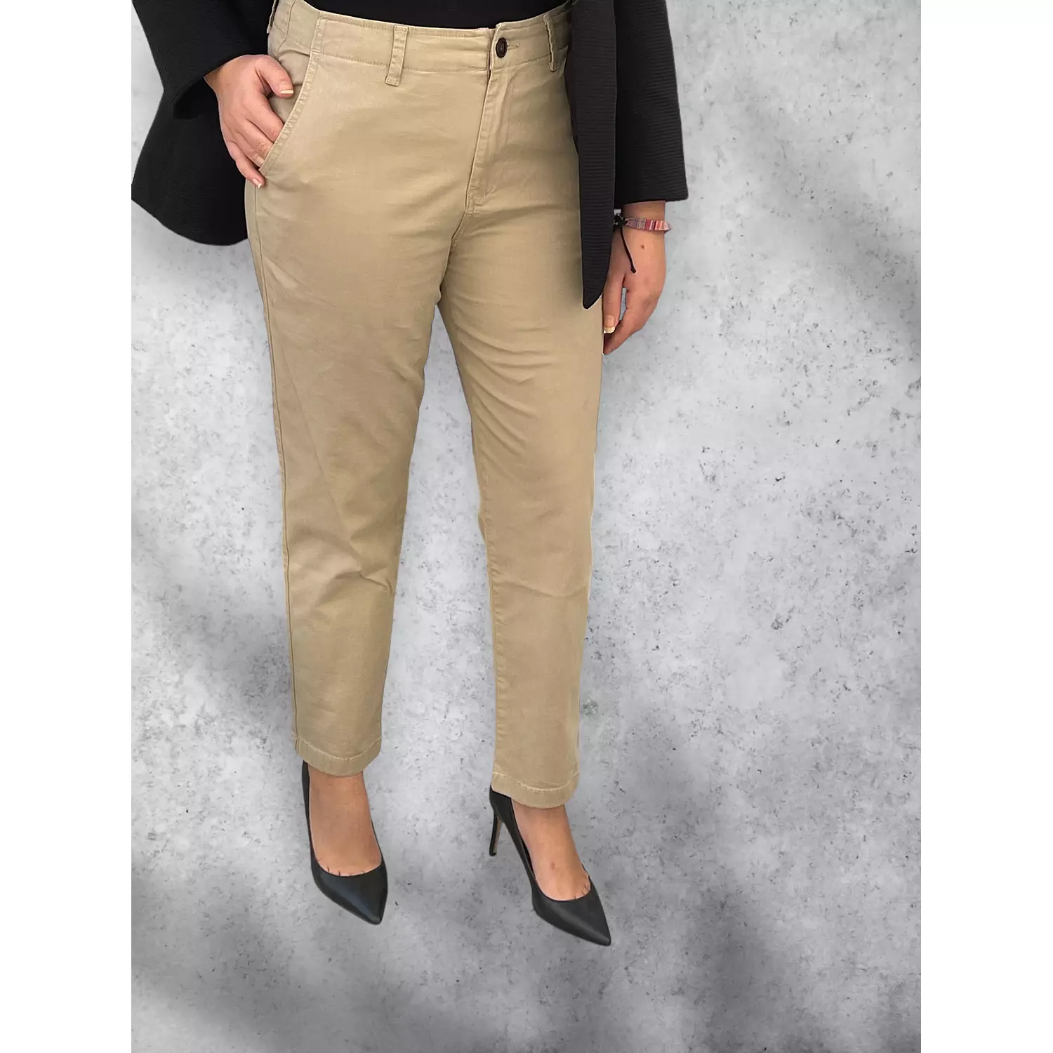 Formal Gabardine pants Boss beige   4