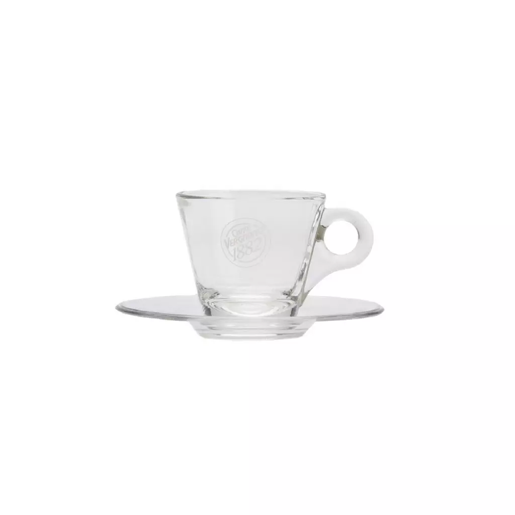 Espresso Glass Cup With The Dish (90 ml)