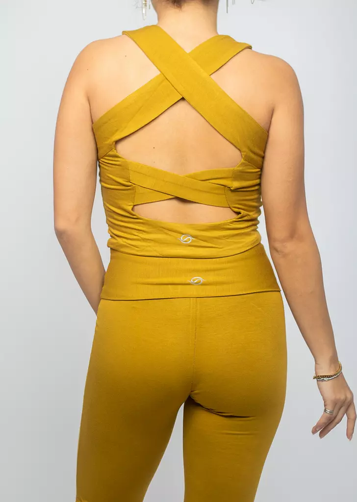 Sunflower Cross Back Top 