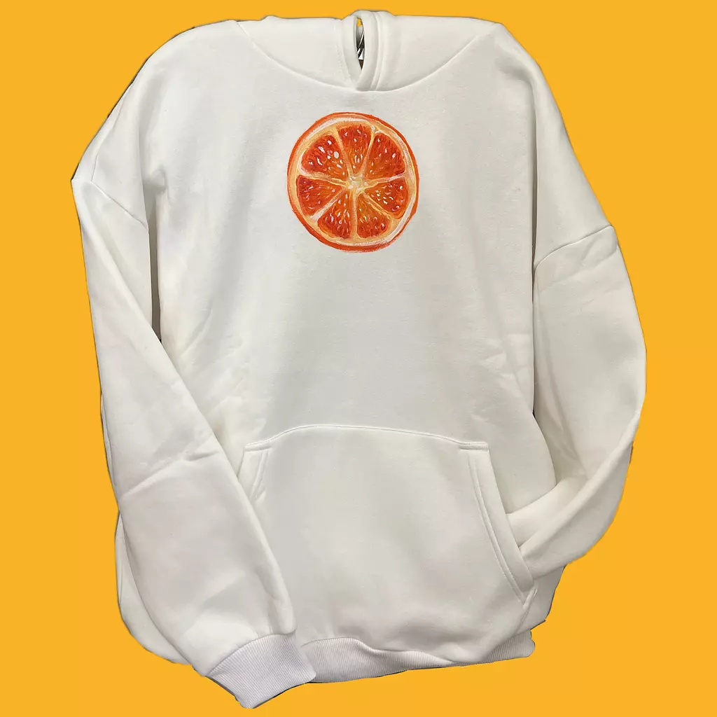 orange hoodie (medium)