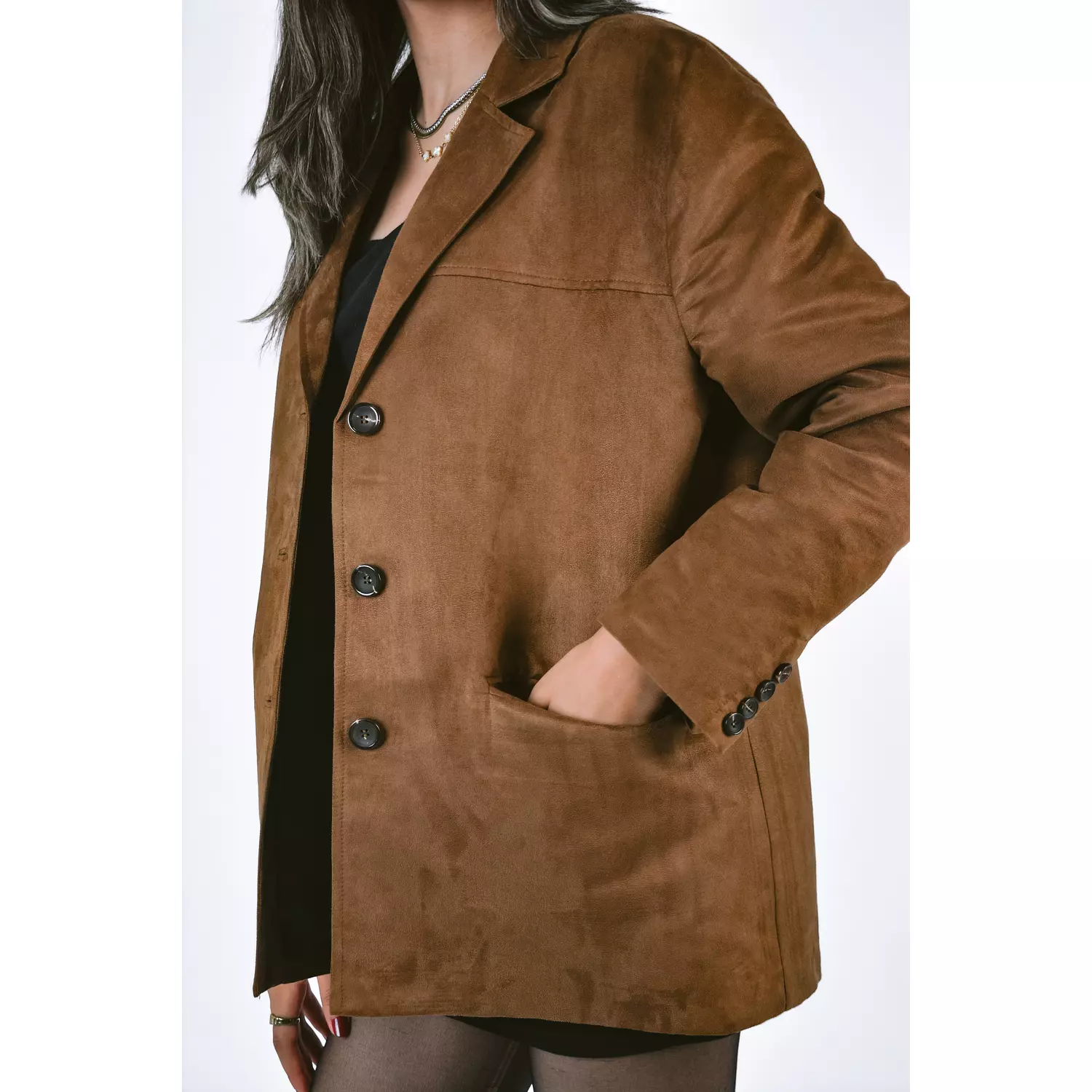 Light Brown Suede Jacket 1