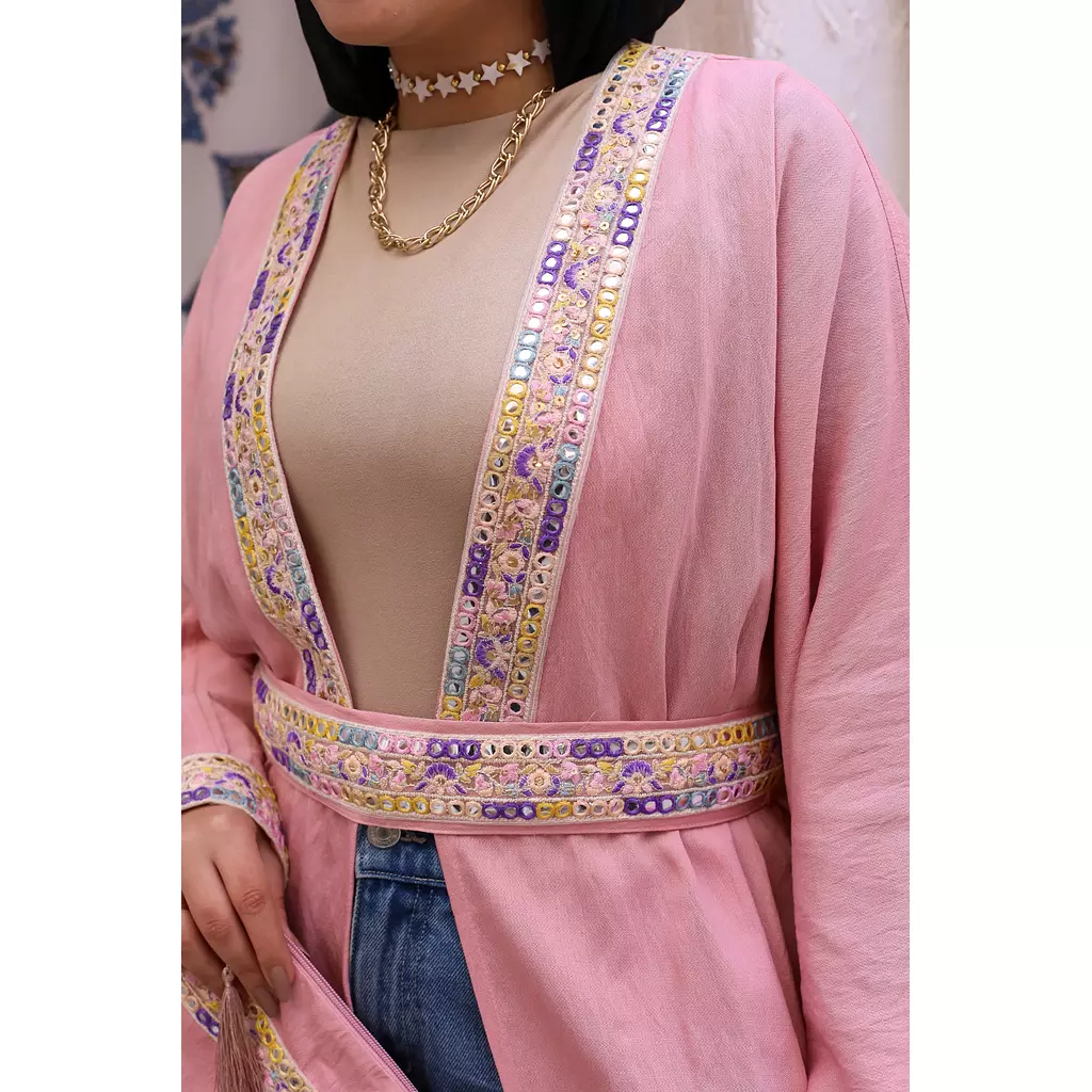 Princess indian kaftan in pink