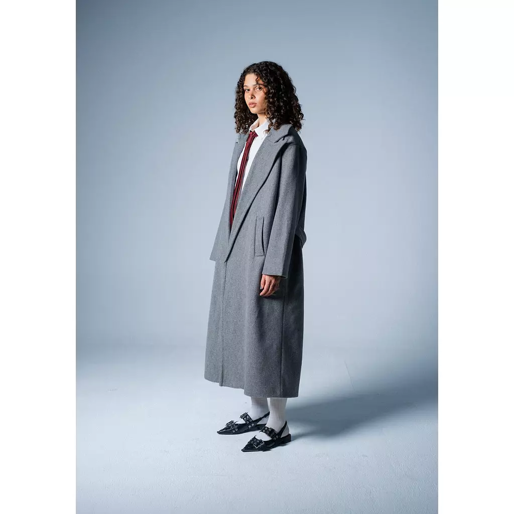 Aleron Over-sized Grey Coat 