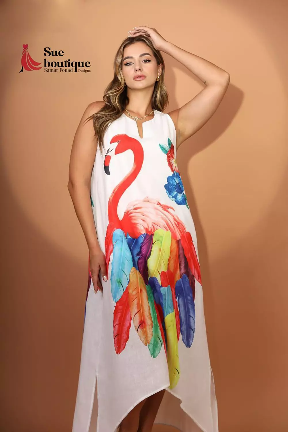 Flamingo dress hover image