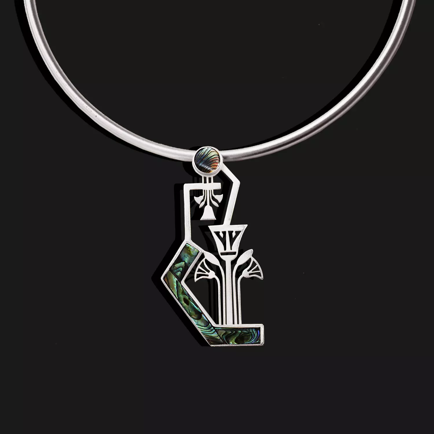 Lotus Nile crystals necklace 2