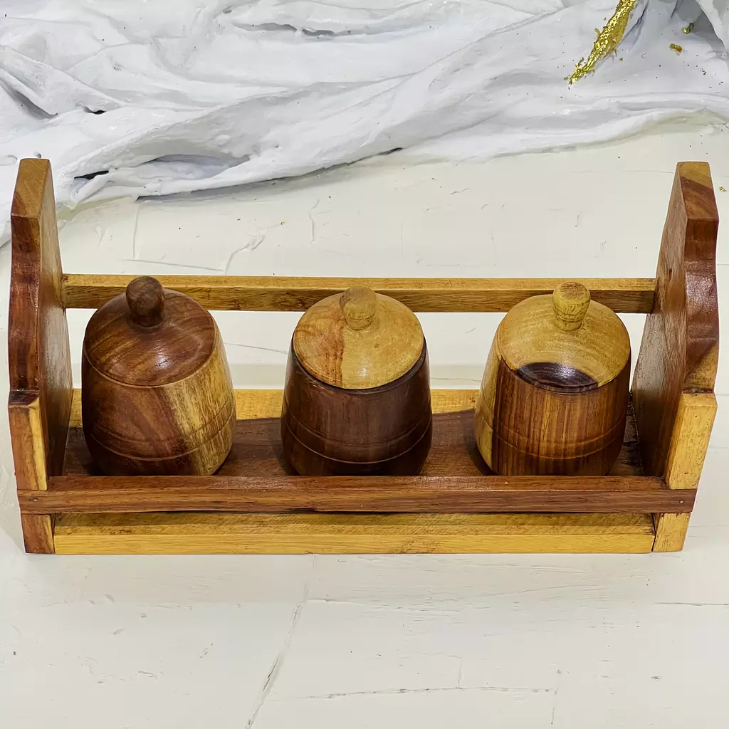 Spice set with holder