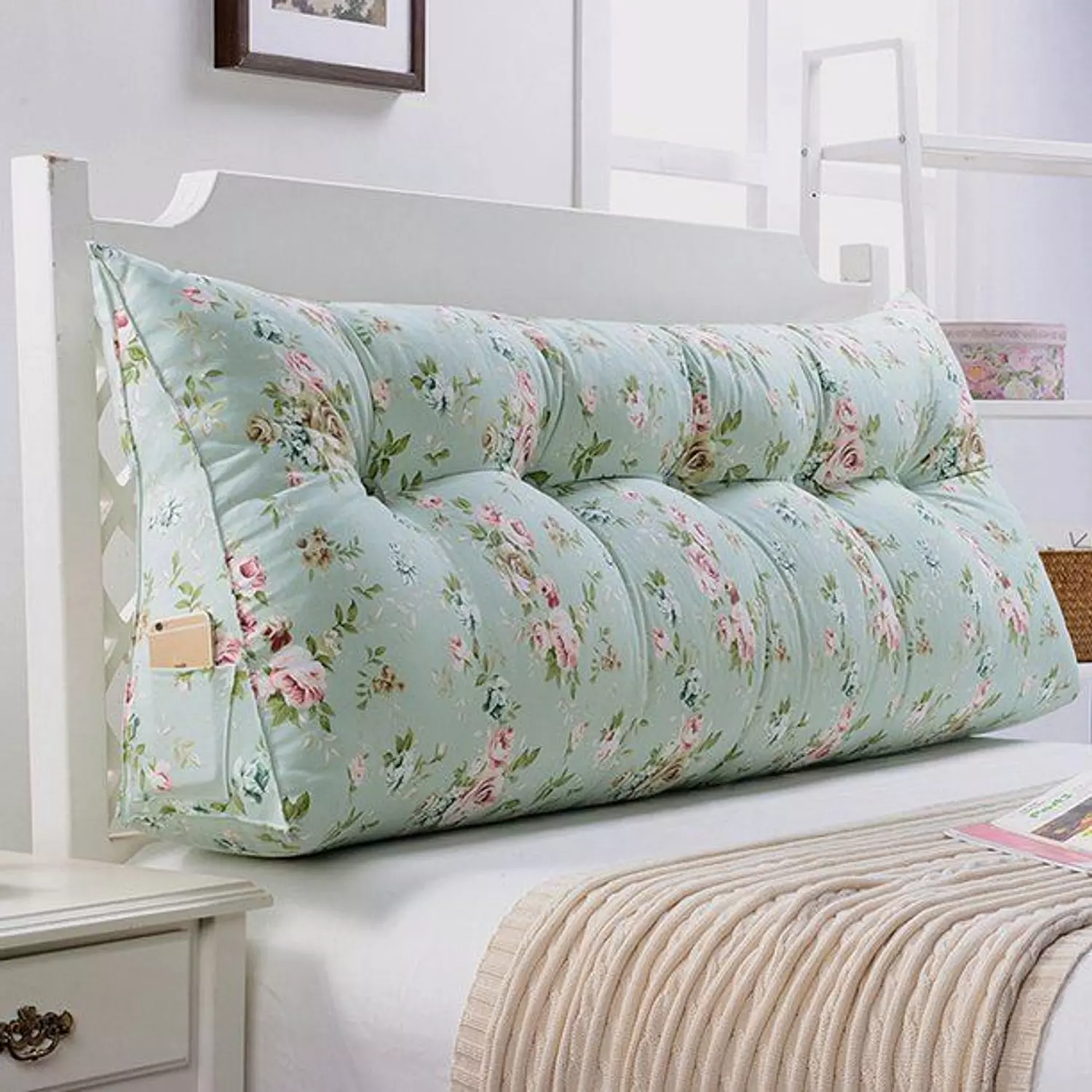 Bed back pillows ( printed fabric ) 6