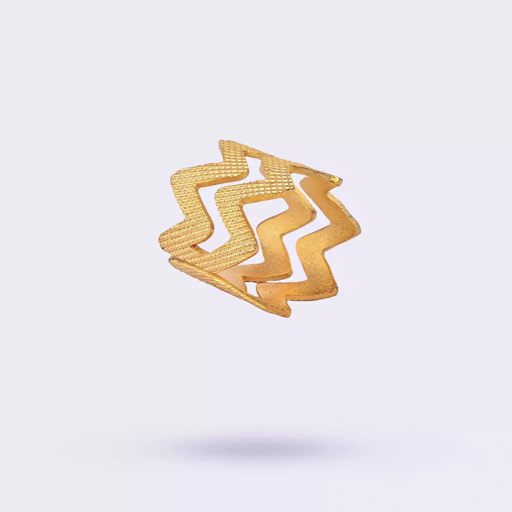 Double Zigzag Ring